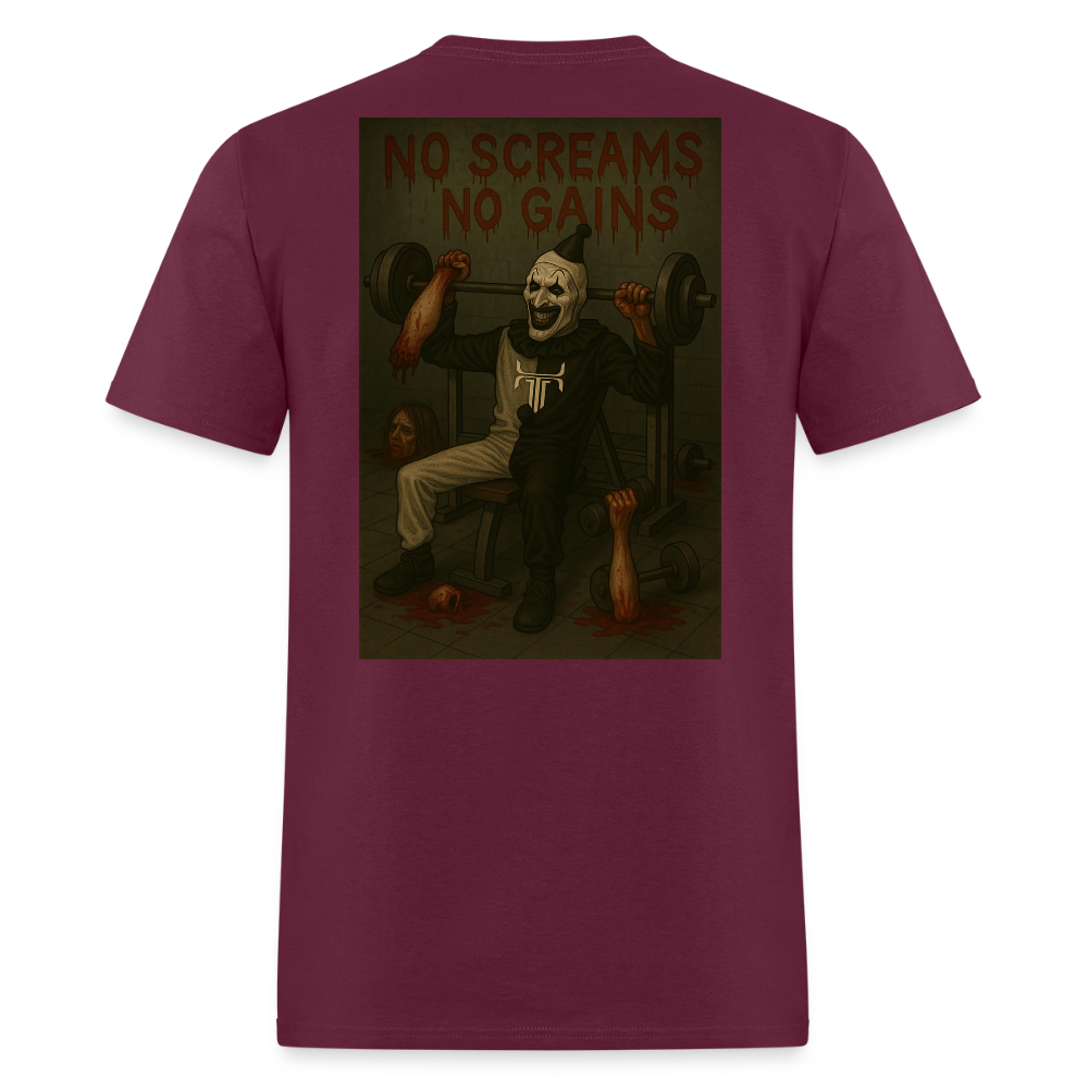 A Work of Art - burgundy
