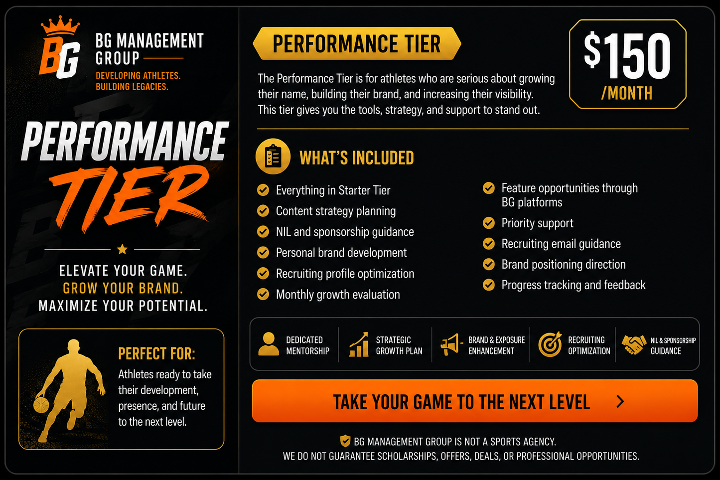 BG Management Group Performance Tier