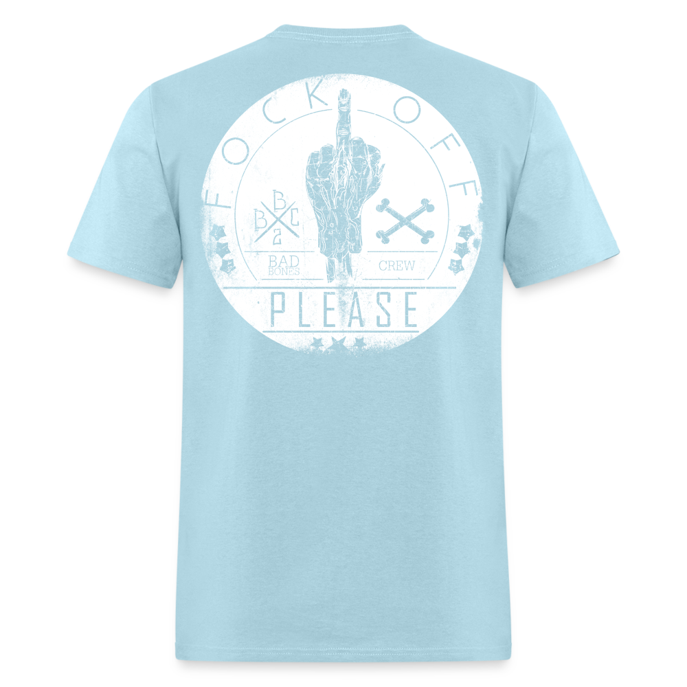 Fock Off Please - powder blue