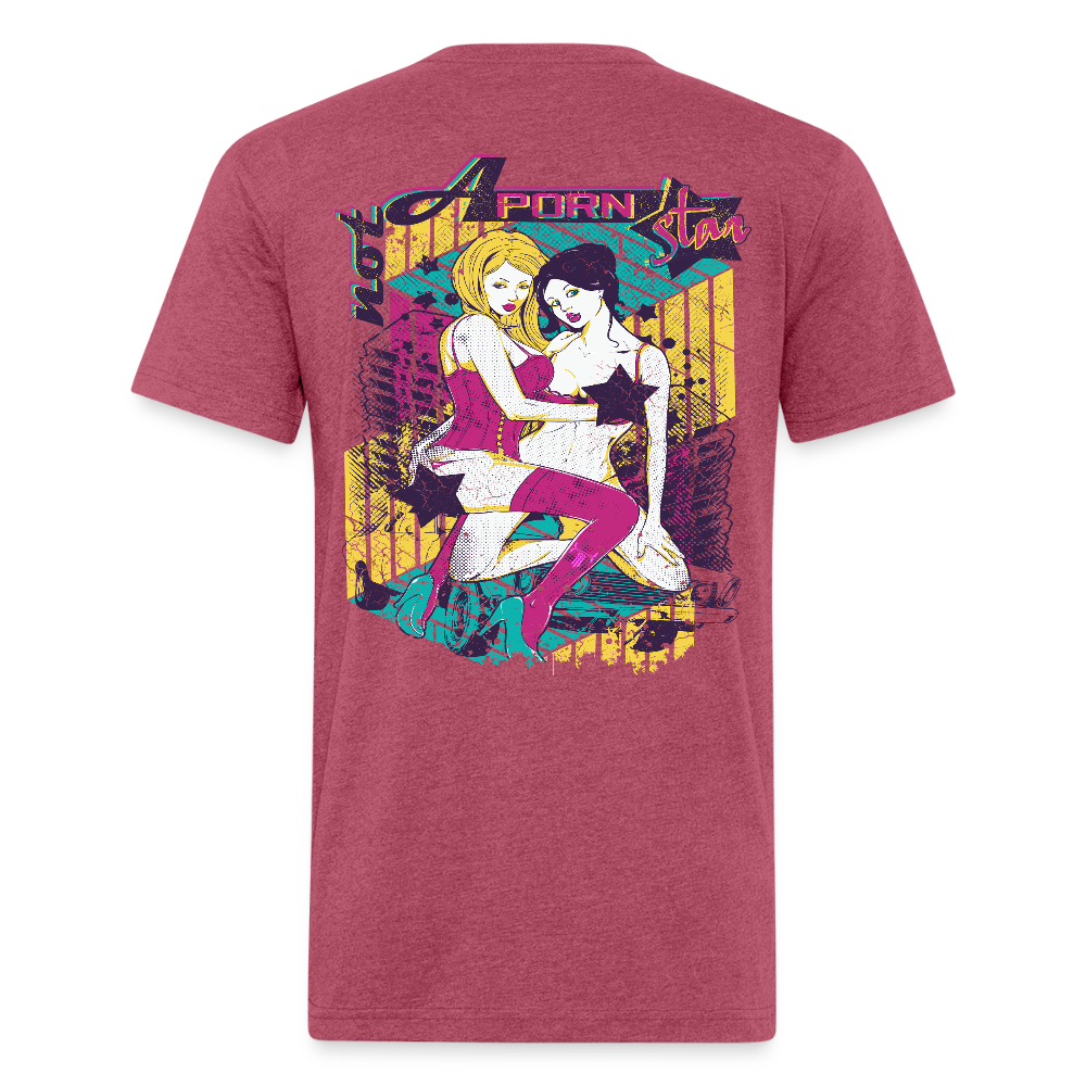 Not A P*rn Star - heather burgundy