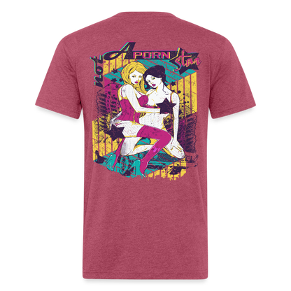 Not A P*rn Star - heather burgundy