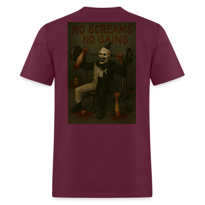 A Work of Art - burgundy