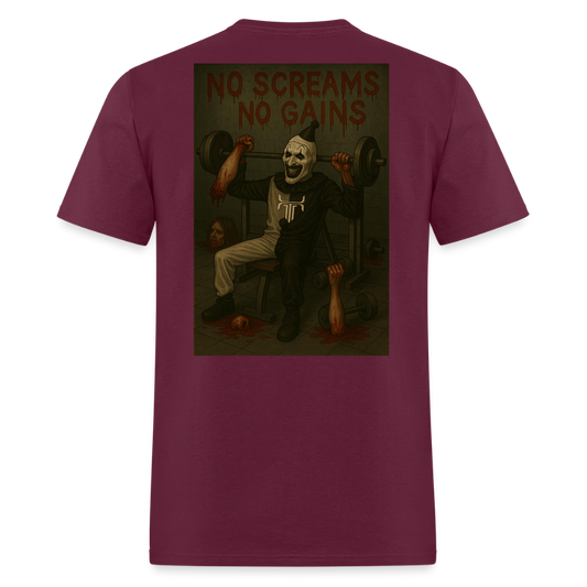 A Work of Art - burgundy