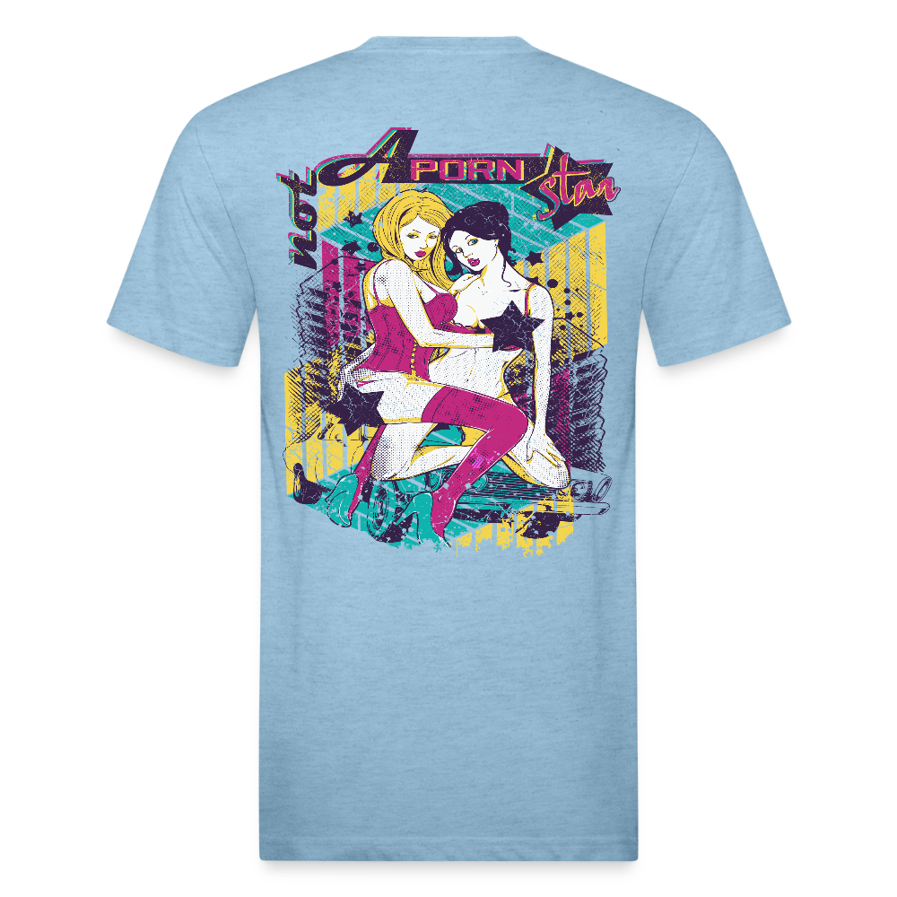 Not A P*rn Star - heather blue