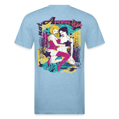 Not A P*rn Star - heather blue