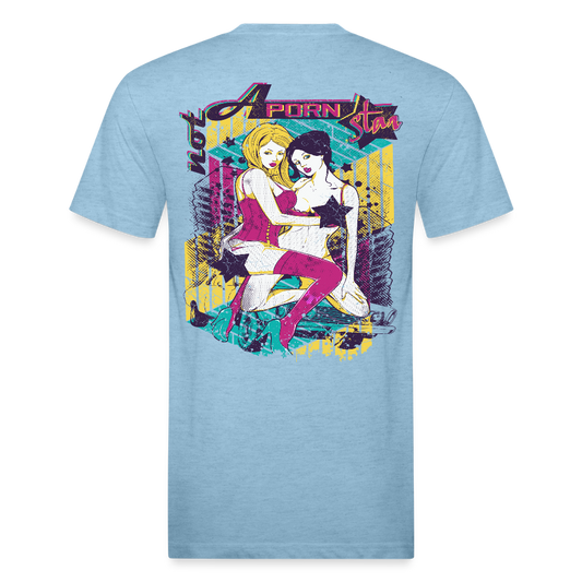 Not A P*rn Star - heather blue