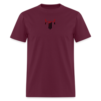 A Work of Art - burgundy