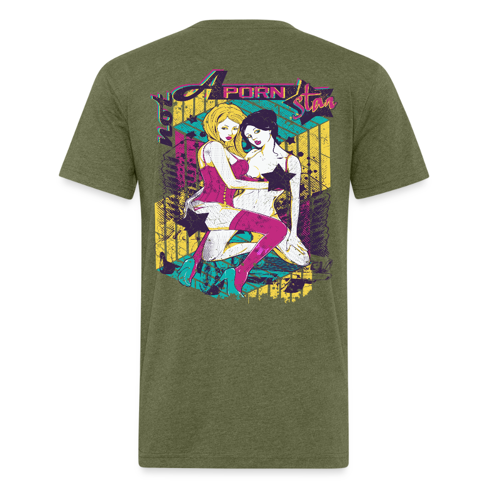Not A P*rn Star - heather military green