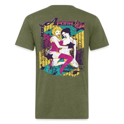 Not A P*rn Star - heather military green