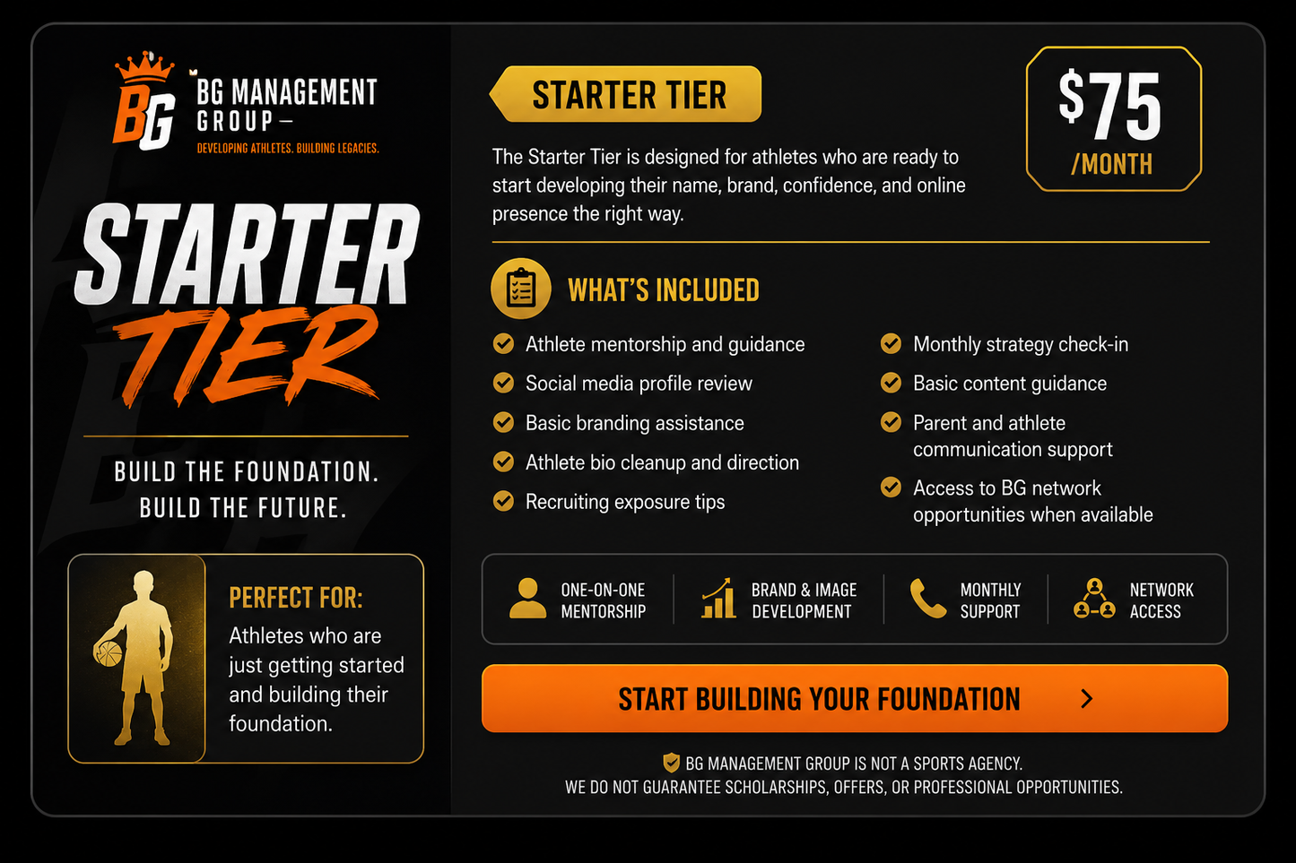 BG Management Group Starter Tier
