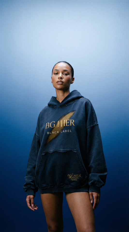 Black Label Oversized Core Hoodie from BG | HER