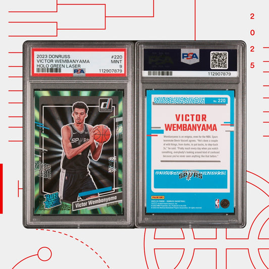 2023 Donruss Holo Green Laser Victor Wembanyama — PSA 9 MINT