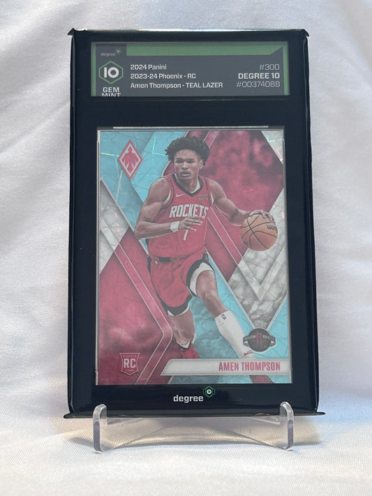2024 Panini Phoenix Teal Lazer Rookie Amen Thompson — Degree 10 GEM MINT