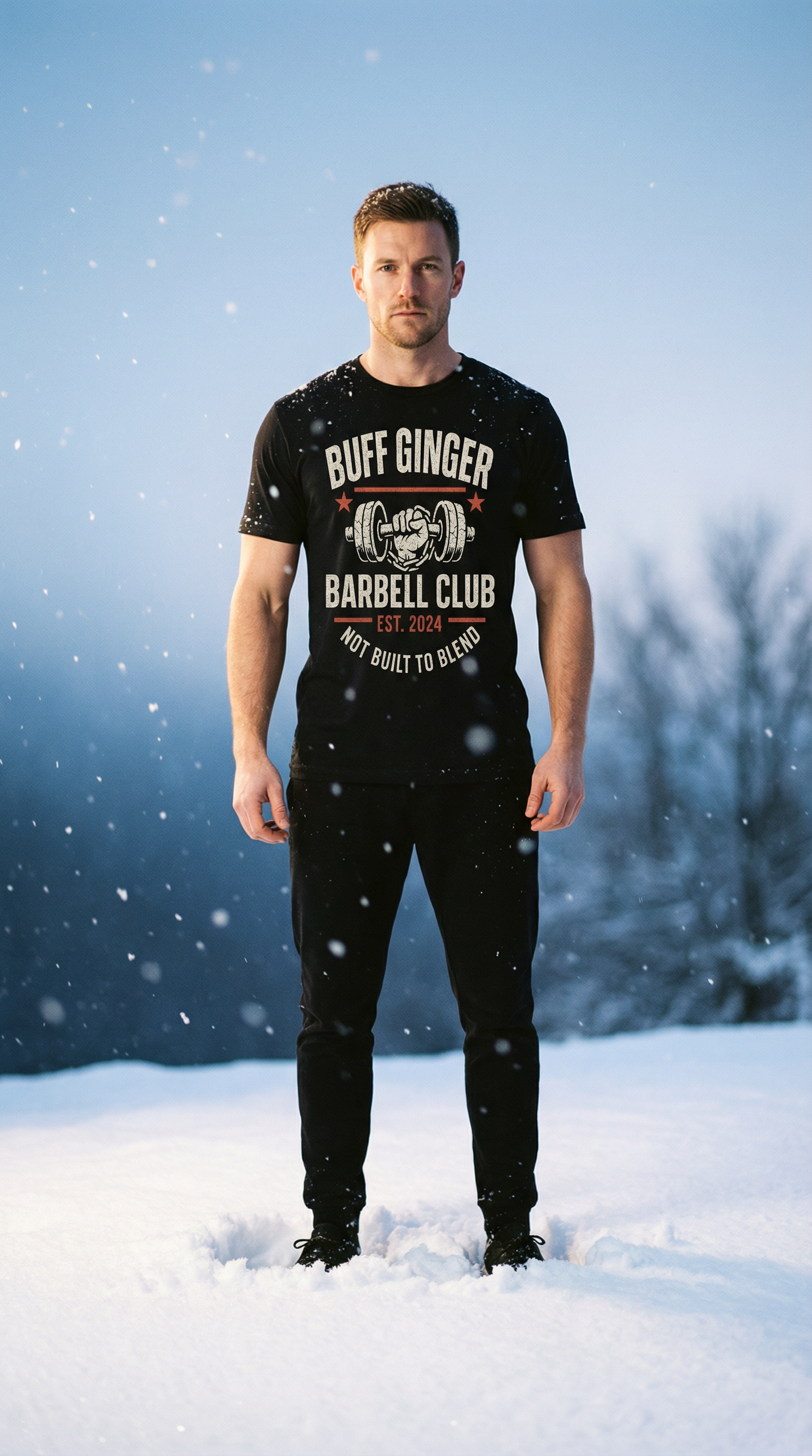 Buff Ginger Barbell Club Tee
