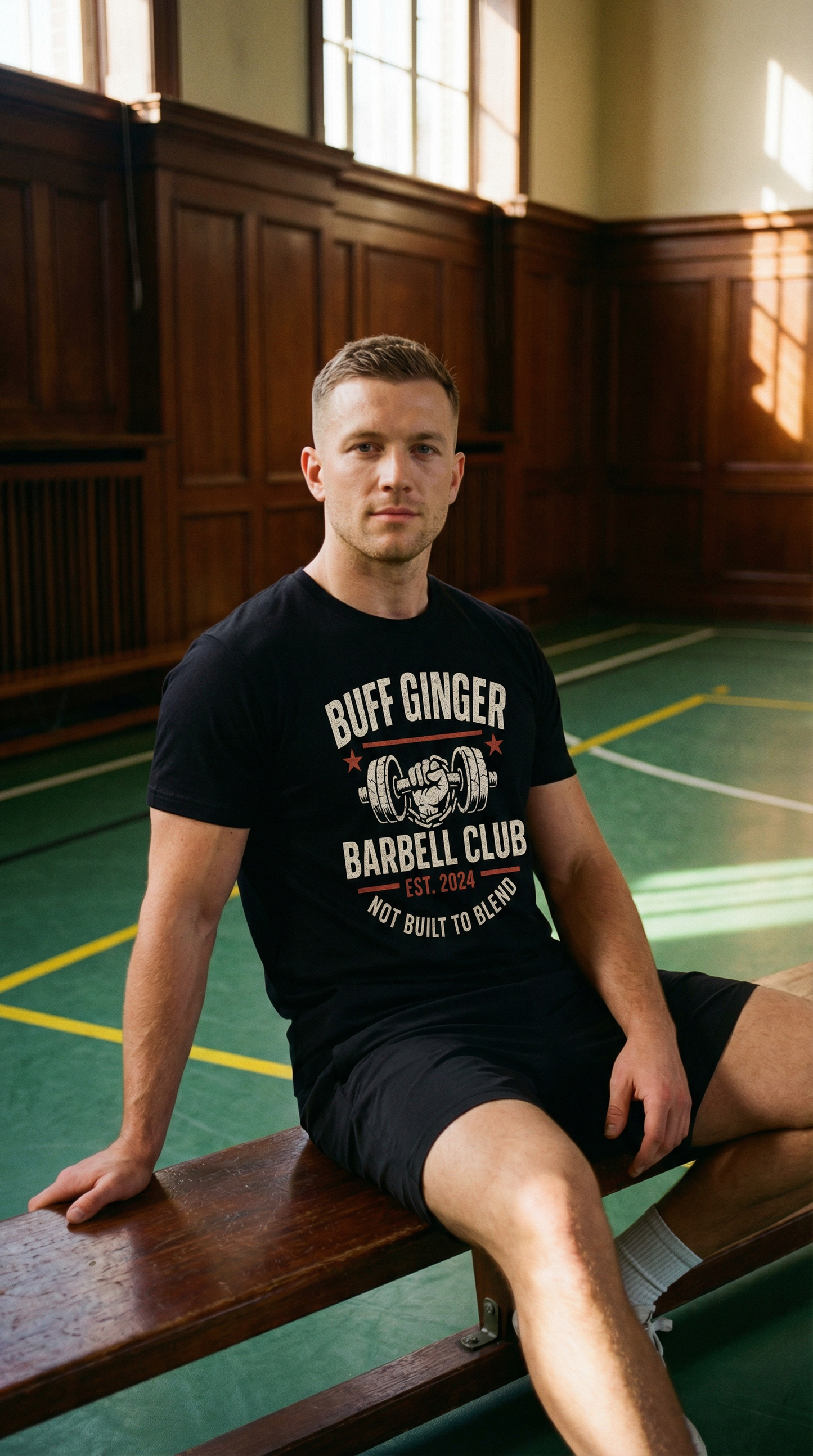 Buff Ginger Barbell Club Tee