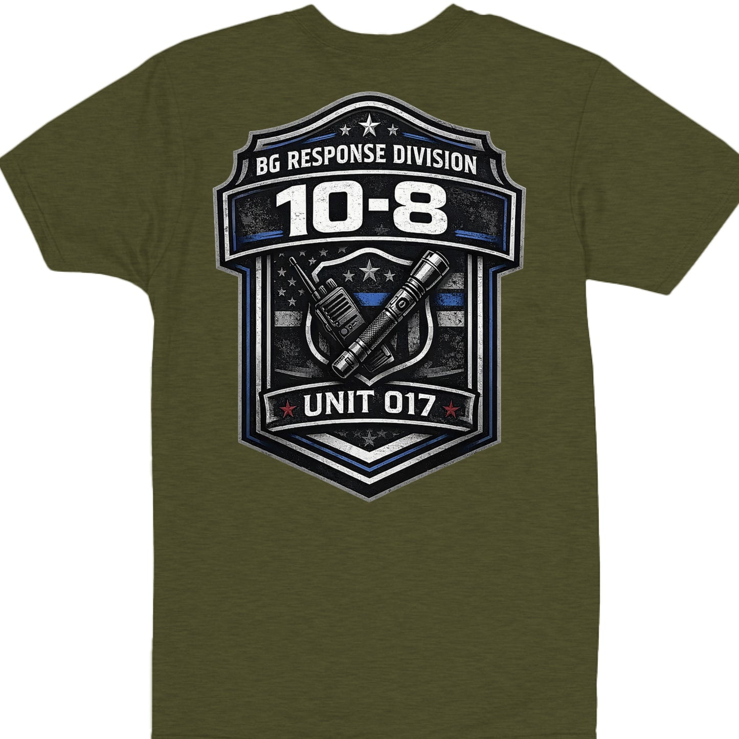 Military Green Heather - BACK