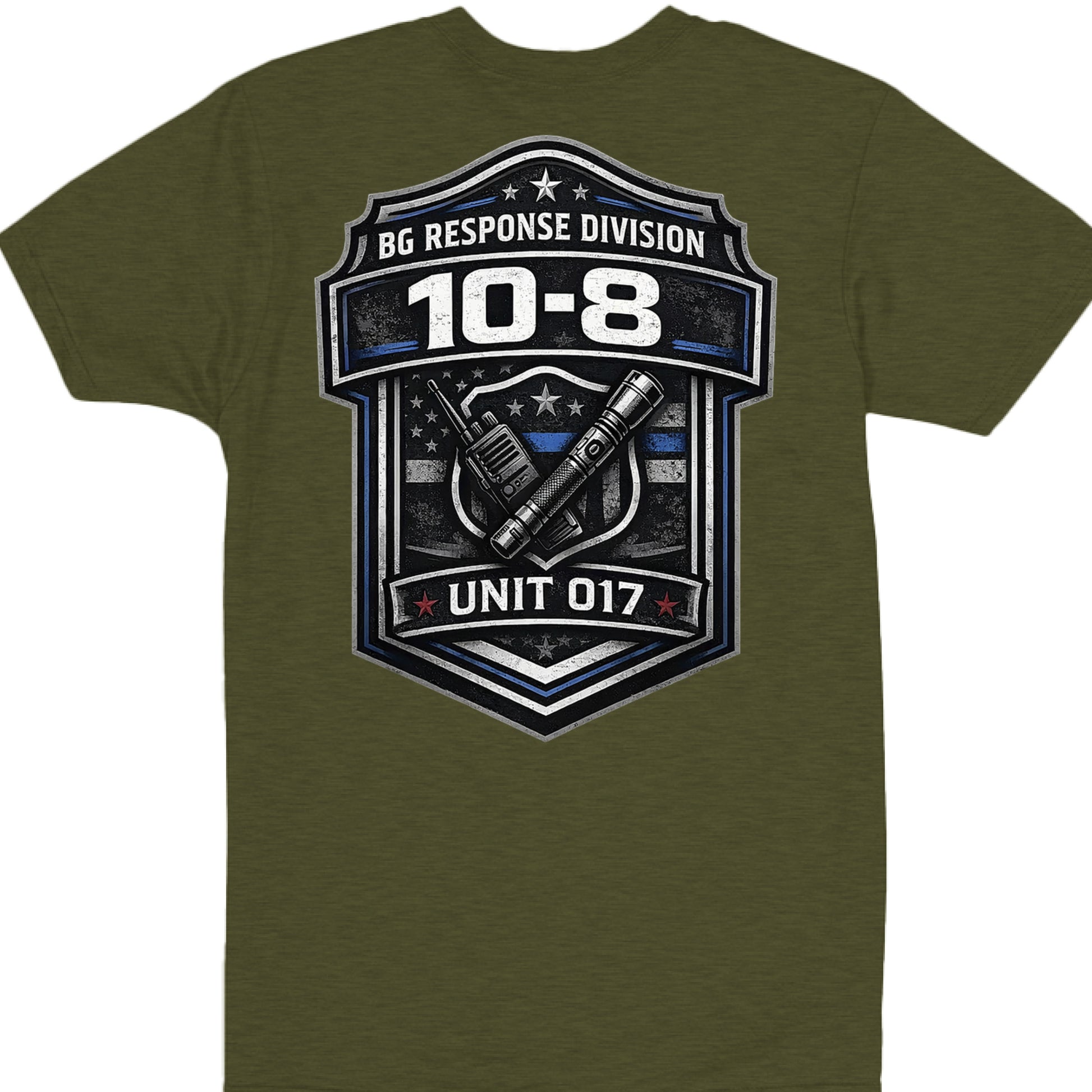 Military Green Heather - BACK