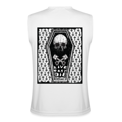 Live Fast, Die Young tank - white